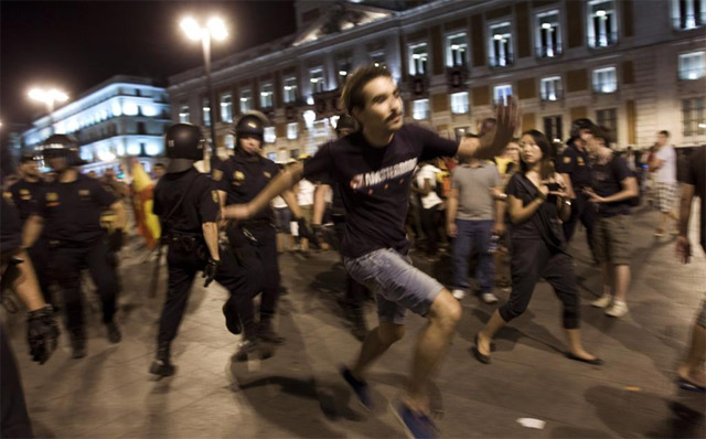 Un momento de las persecuciones por Madrid. | Ap