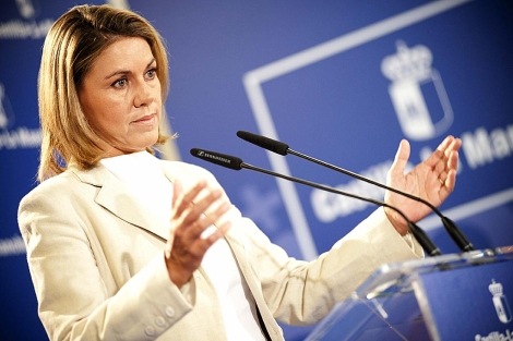 La presidenta de Castilla-La Mancha, María Dolores de Cospedal. | Efe/ Ismael Herrero
