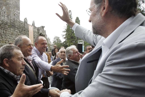 Rajoy, durante un mitin en Pontevedra este fin de semana. | Rosa Gonzlez