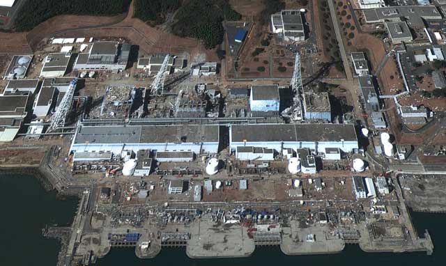Vista area de la central nuclear de Fukushima. | Reuters