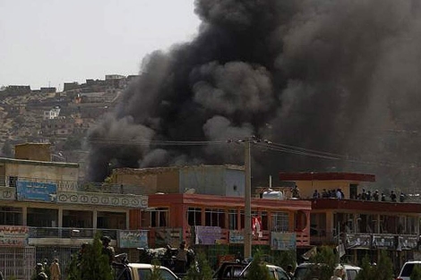 Aspecto del centro de Kabul durante el ataque talibán. | Al Arabiya