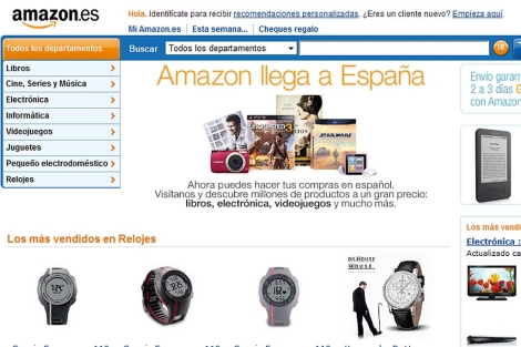 Imagen de amazon.es, el portal en español.
