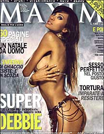Debbie Castaneda, en la portada de Maxim.