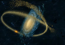 Interacción de una galaxia espiral con una satélite enana. | J. L. /D. M-D.