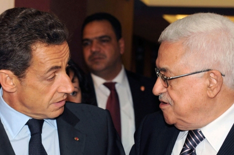 Sarkozy y Abbas, en su encuentro de este martes. | Efe/ANP