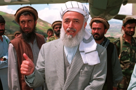 El ex presidente afgano, Burhanuddin Rabbani, en junio de 1998 en