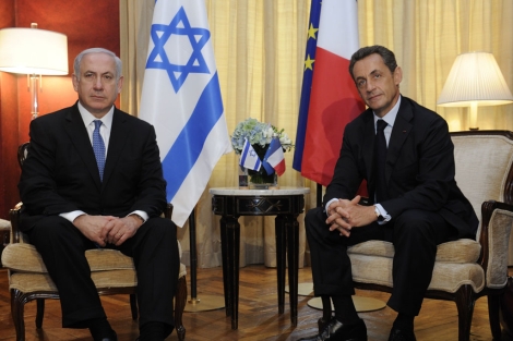 Benjamin Netanyahu y Nicolas Sarkozy en Nueva York. | Afp