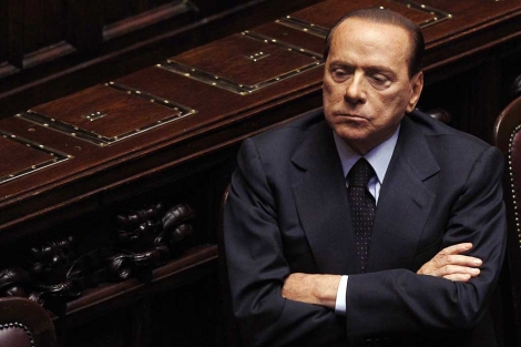 El primer ministro italiano, Silvio Berlusconi, en la Cmara de Diputados. | Reuters