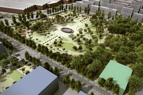 Maqueta de la nueva zona residencial "Parque de los Ingenieros". | ELMUNDO.es