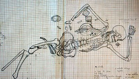 Plano del esqueleto del soldado Charlie. | neixon.blogspot.com