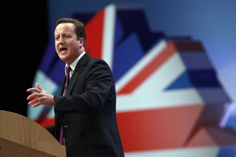 El primer ministro britnico, David Cameron, en la Conferencia del Partido Conservador. | Reuters