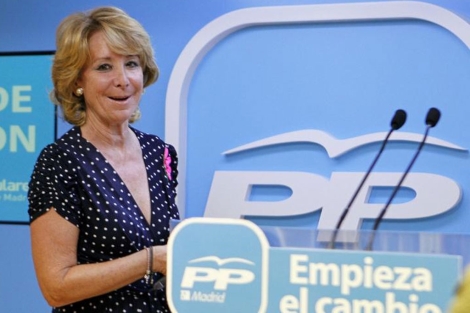 Esperanza Aguirre en el Comit de Direccin del PP. |Efe
