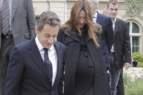 Nicolas Sarkozy y Carla Bruni en una de sus ltimas apariciones juntos. | Efe