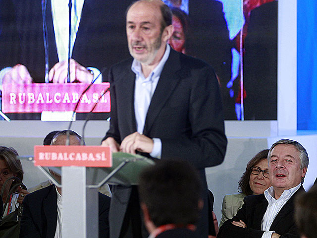 Alfredo Prez Rubalcaba, durante su intervencin en el Comit Federal del PSOE. | Javier Barbancho