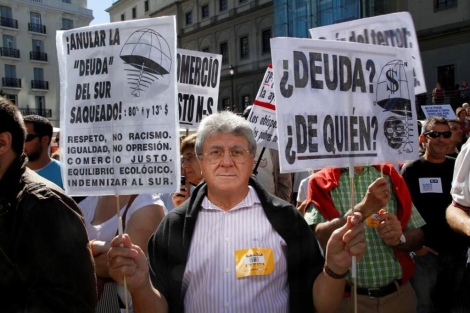 Manifestacin por la abolicin d ela pobreza en Madrid.| Diego Sinova
