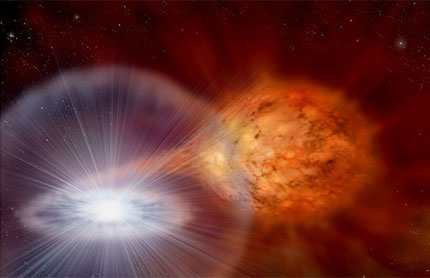 Recreación de la formación de una supernova 'Ia'. | NASA