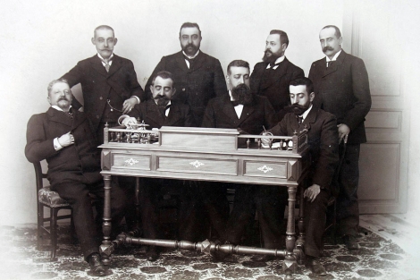 Grupo de directivos de la Cámara de Comercio de Valladolid en los primeros años del siglo XX. | Ical