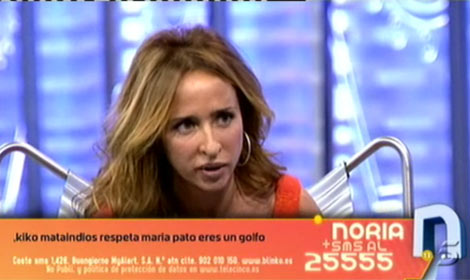Mara Patio, en su entrevista en 'La noria'.