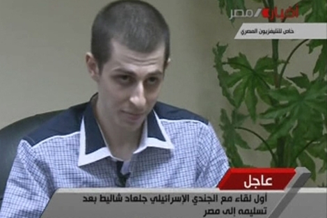 Guilad Shalit, en su primera entrevista en la televisin egipcia. | Reuters