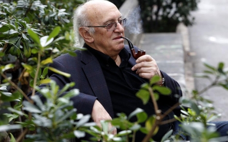 El escritor griego en su visita a Barcelona. | Domnec Umbert