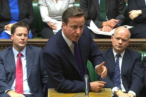 David Cameron, durante su alocucin ante el Parlamento britnico. | Reuters