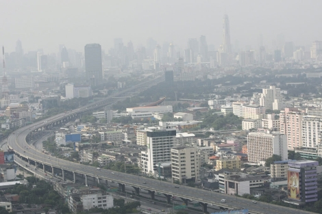 Vista aérea del cono urbano de Bangkok, Tailandia. | Efe