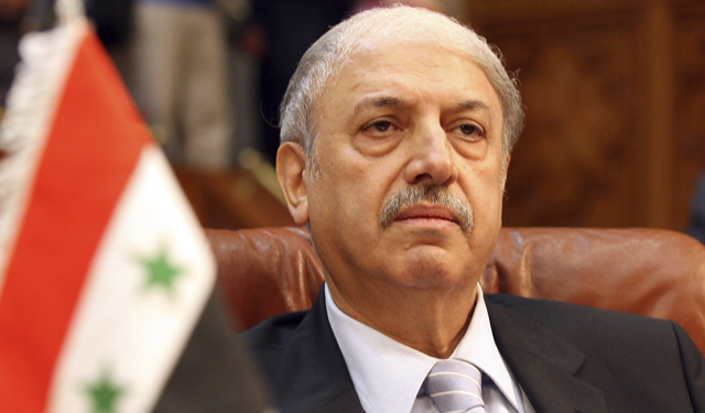 El delegado sirio, Youssef al Ahmad, durante la reunin de la Liga rabe en El Cairo. | Efe