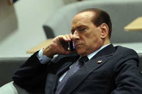 Silvio Berlusconi, en la última cumbre europea en Bruselas. | Afp