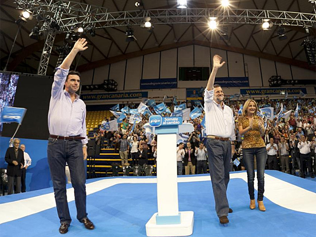 Mariano Rajoy en las Palmas. | Ángel Medina