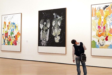 Cuadros de la serie de la obra del artista alemn Georg Baselitz. | Efe
