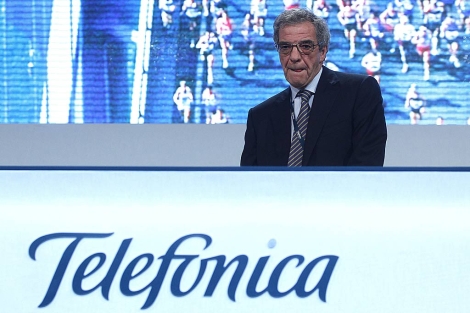 Csar Alierta, presidente de Telefnica. | Javier Barbancho