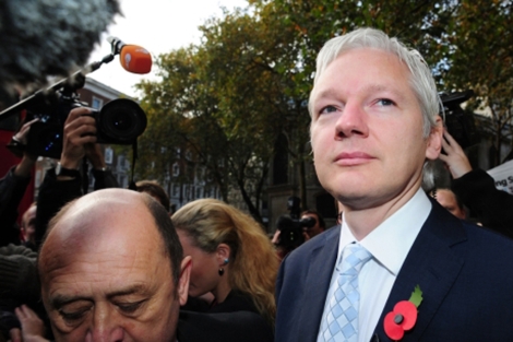 El fundador de Wikileaks, Julian Assange, en Londres. | Afp