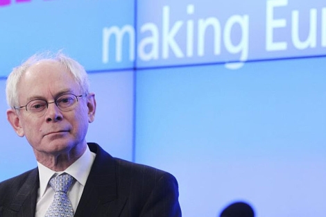 Herman Van Rompuy, en la conferencia.| Reuters