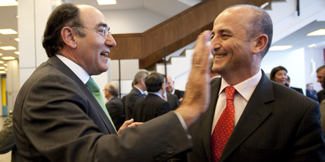 Ignacio Sánchez, Galán, presidente de Iberdrola, y el Ministro de Industria, Miguel Sebastián. | Alberto di Lolli