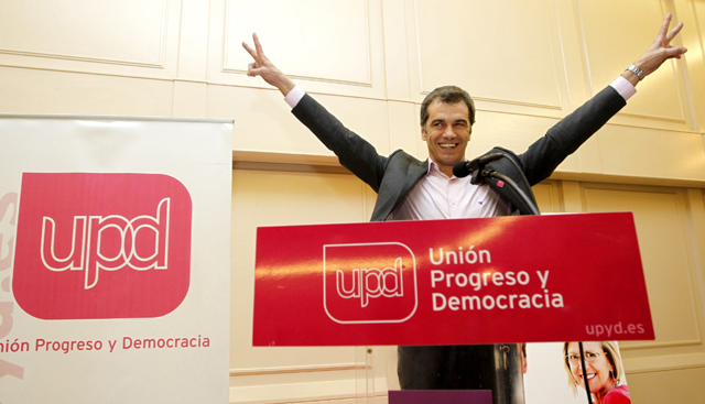 Toni Cant celebra su xito electoral en un cntrico hotel de Valencia. | Efe