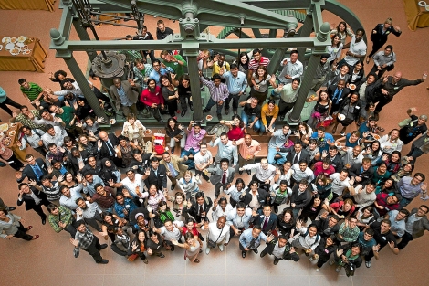 Reunin de alumnos Erasmus Mundus el pasado junio en Madrid. | Roberto Crdenas