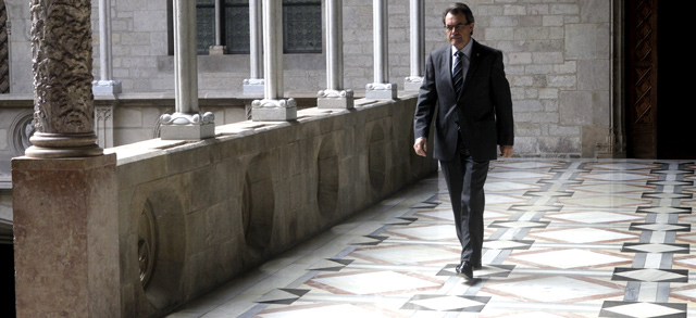 El presidente de la Generalitat, Artur Mas, en el Palau de la Generalitat. | Antonio Moreno