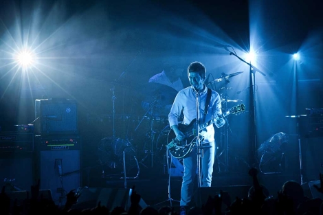 Noel Gallagher, durante el primer concierto de su gira europea, en Madrid. | Efe