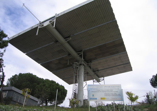 Instalacin fotovoltaica de concentracin. | IES-UPM.