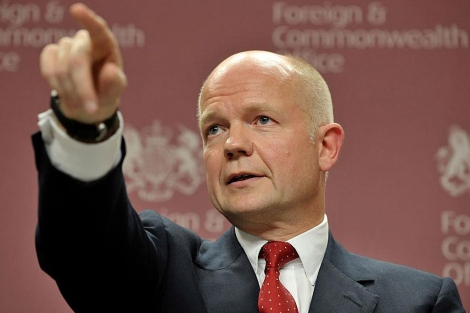 El ministro britnico de Asuntos Exteriores, William Hague. | Afp