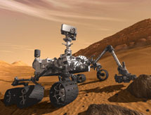 Recreación del 'Curiosity' en Marte. | NASA