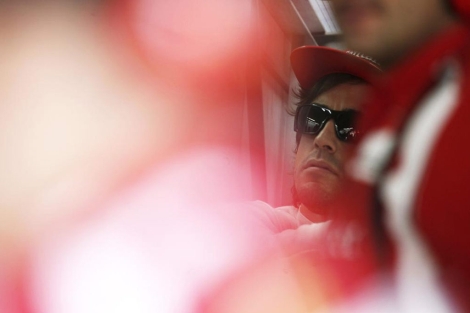 Fernando Alonso, durante el GP de Brasil. | Efe