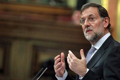 Mariano Rajoy durante el debate de investidura. | Javier Barbancho