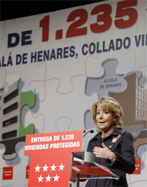 Esperanza Aguirre en el acto. | EM