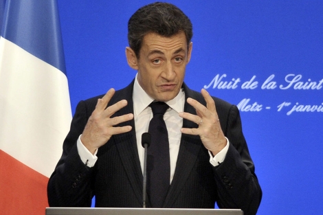 El presidente francs, Nicolas Sarkozy, en Metz (Francia). | Efe