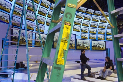 Imagen de televisores Panasonic en el CES 2012. | Reuters