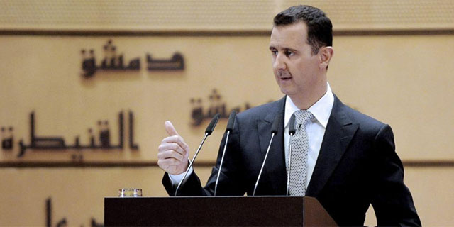 Bashar Asad durante su discurso televisado dirigido a la nación en Damasco. | Efe
