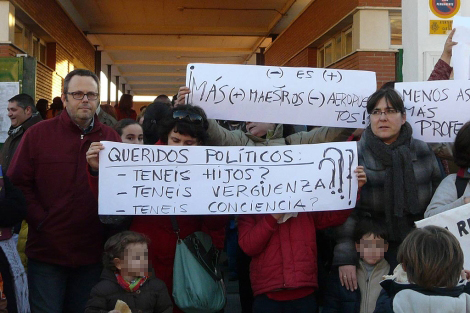 Protestas de los colegios pblicos y concertados de Castelln. | J. Mart