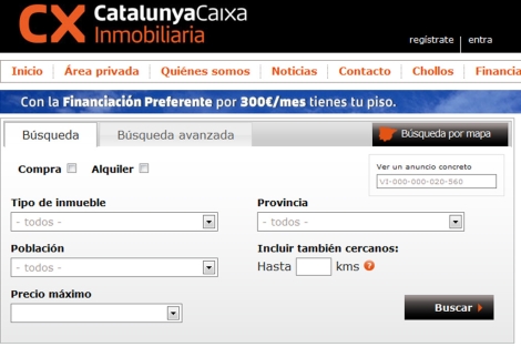 CX Inmobiliaria, portal de vivienda de CatalunyaCaixa.