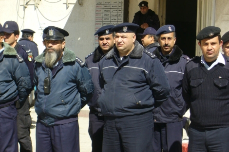 Policias palestinos en el norte de Cisjordania. | S.E.